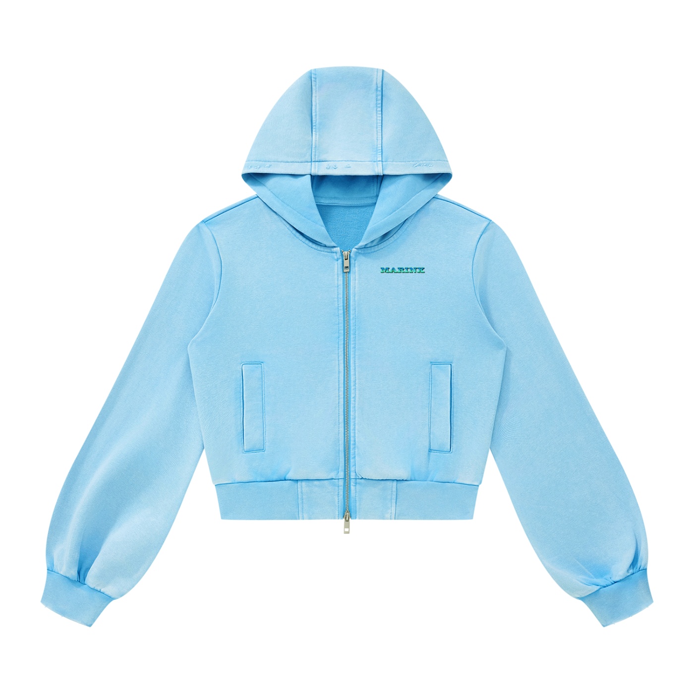 Marinx Women’s Vintage Wash Full Zip Hoodie - Image 3