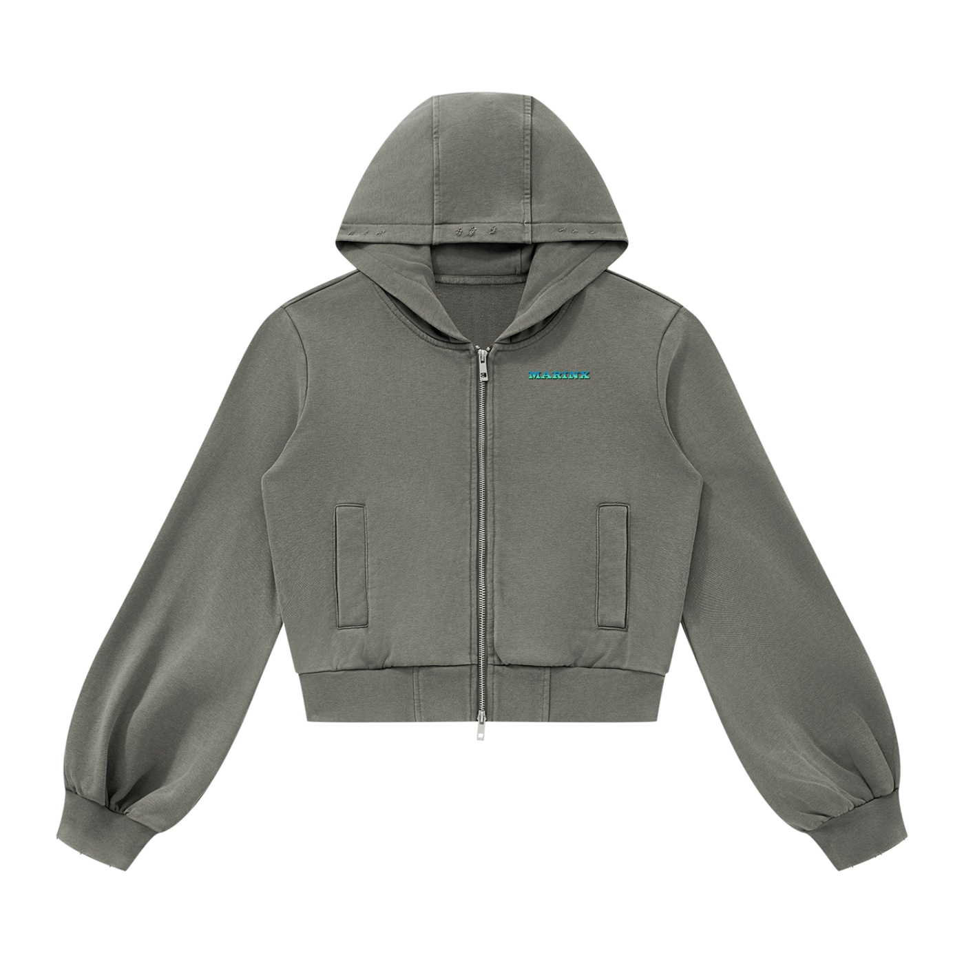 Marinx Women’s Vintage Wash Full Zip Hoodie - Image 5