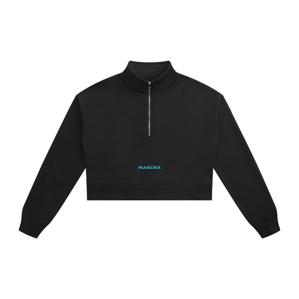 OCEAN'S MAJESTY | Marinx Women's Crop Quarter-Zip Sweatshirt