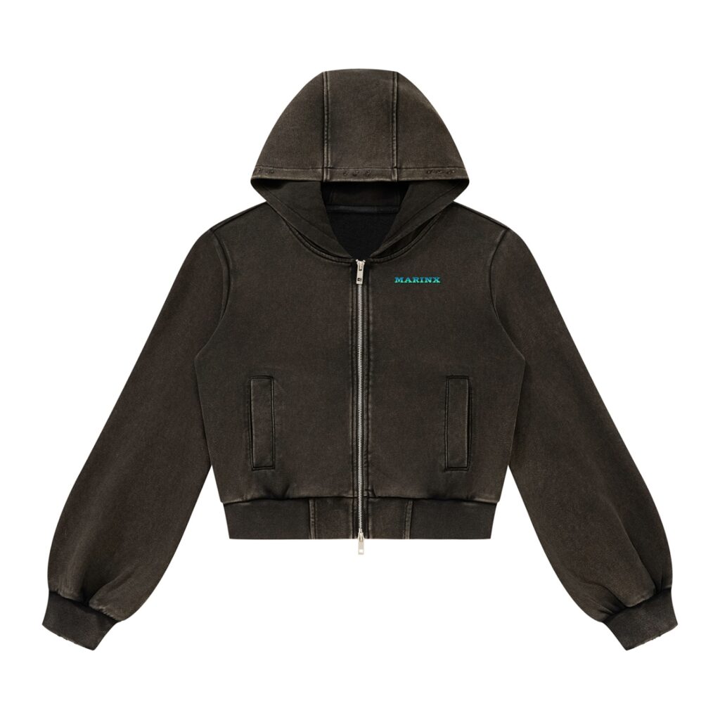 Marinx Women’s Vintage Wash Full Zip Hoodie